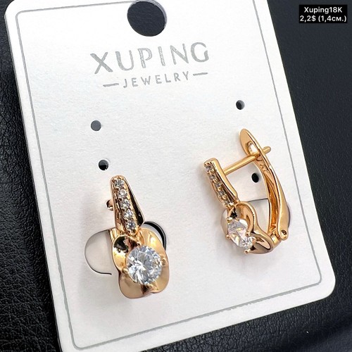 Сережки Xuping18К 19487 (1,4 см.)